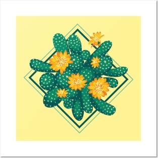 Blooming cactus 2 Posters and Art